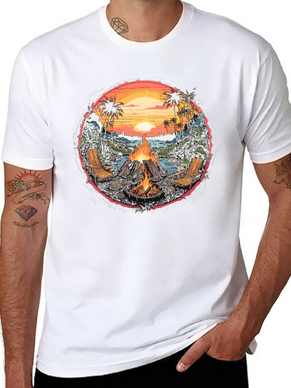 Beach Bonfire Graphic Tee