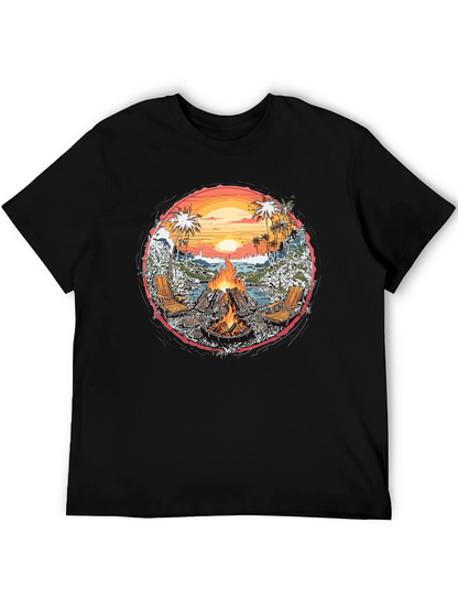 Beach Bonfire Graphic Tee