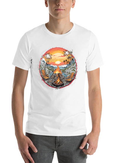 Beach Bonfire Graphic Tee