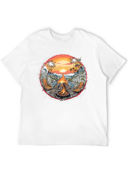 Beach Bonfire Graphic Tee