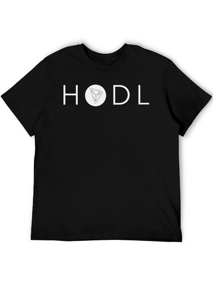 HODL Crypto Tee - Black Cotton Cryptocurrency Shirt