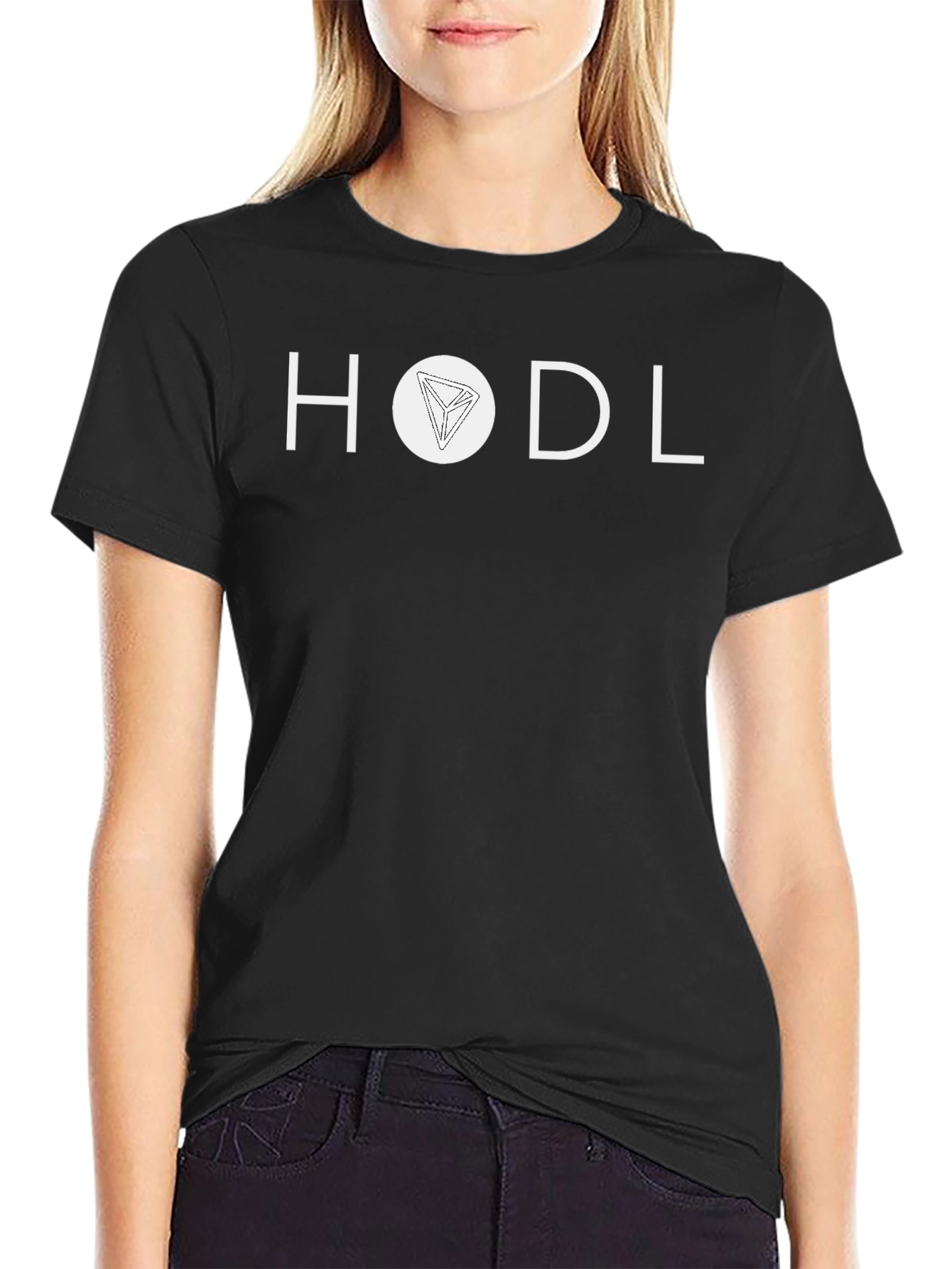 HODL Crypto Tee - Black Cotton Cryptocurrency Shirt
