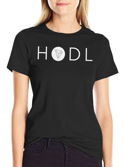 HODL Crypto Tee - Black Cotton Cryptocurrency Shirt