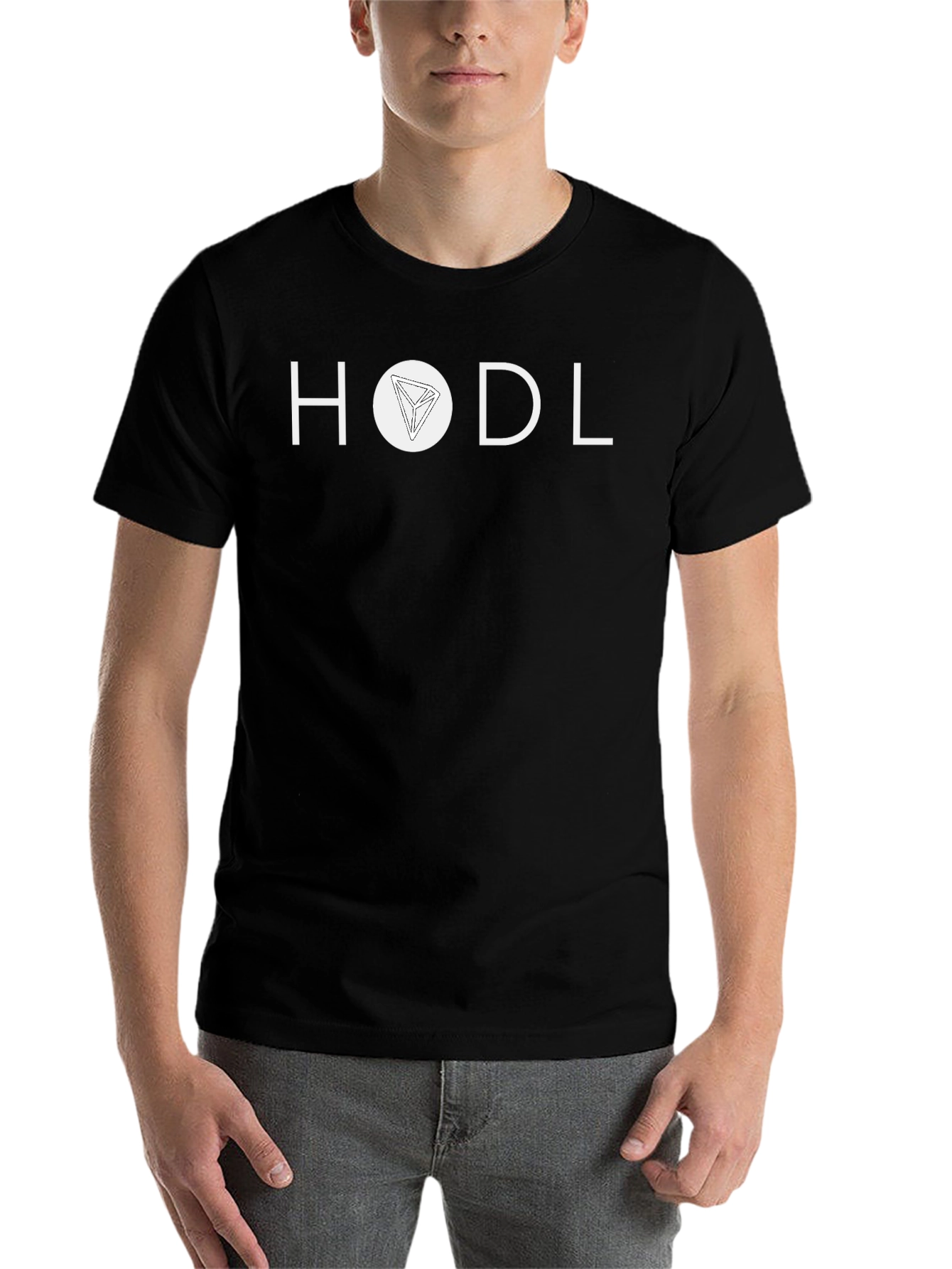 HODL Crypto Tee - Black Cotton Cryptocurrency Shirt