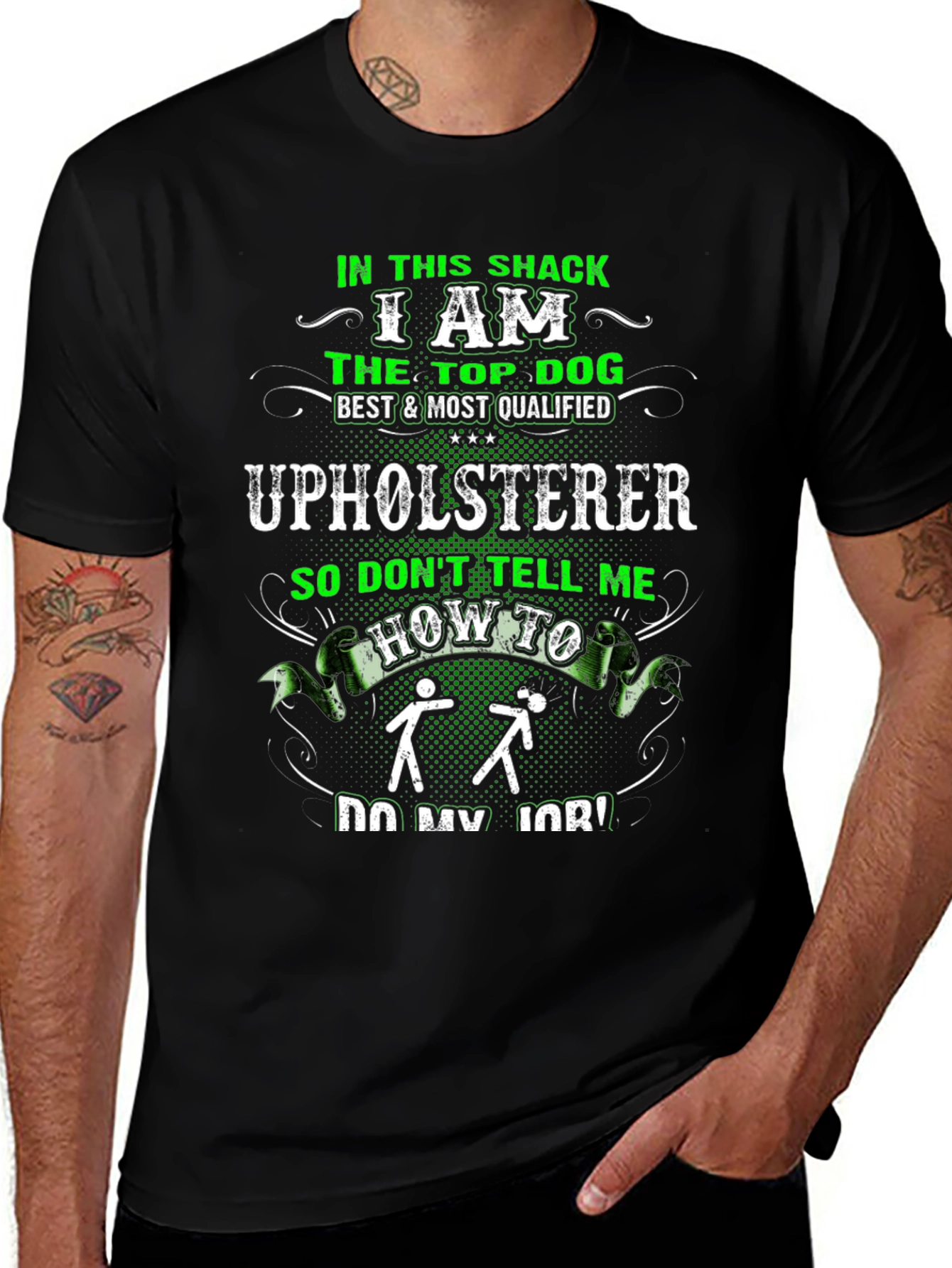 Upholsterer Funny Graphic T-Shirt