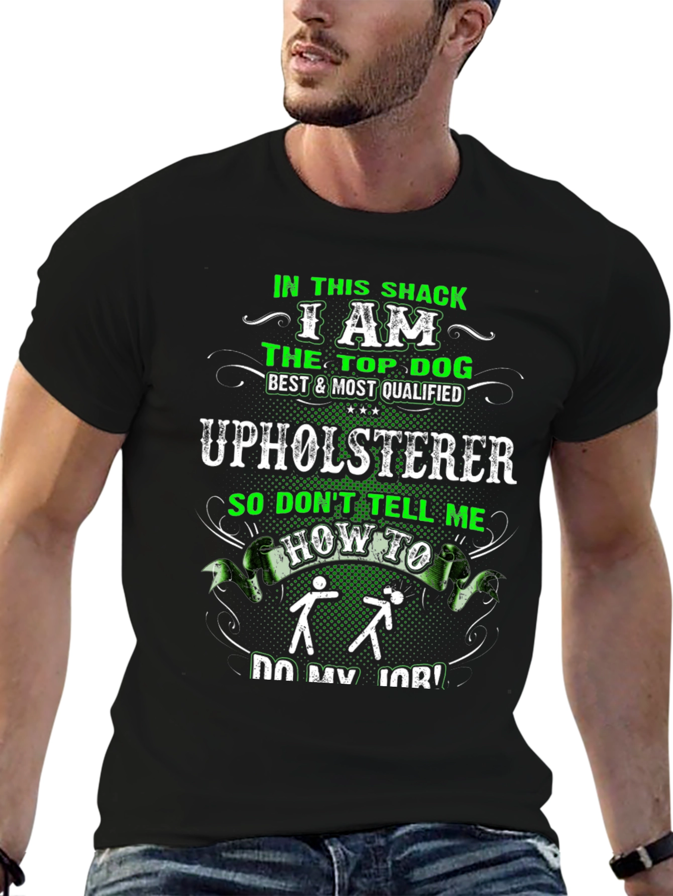 Upholsterer Funny Graphic T-Shirt