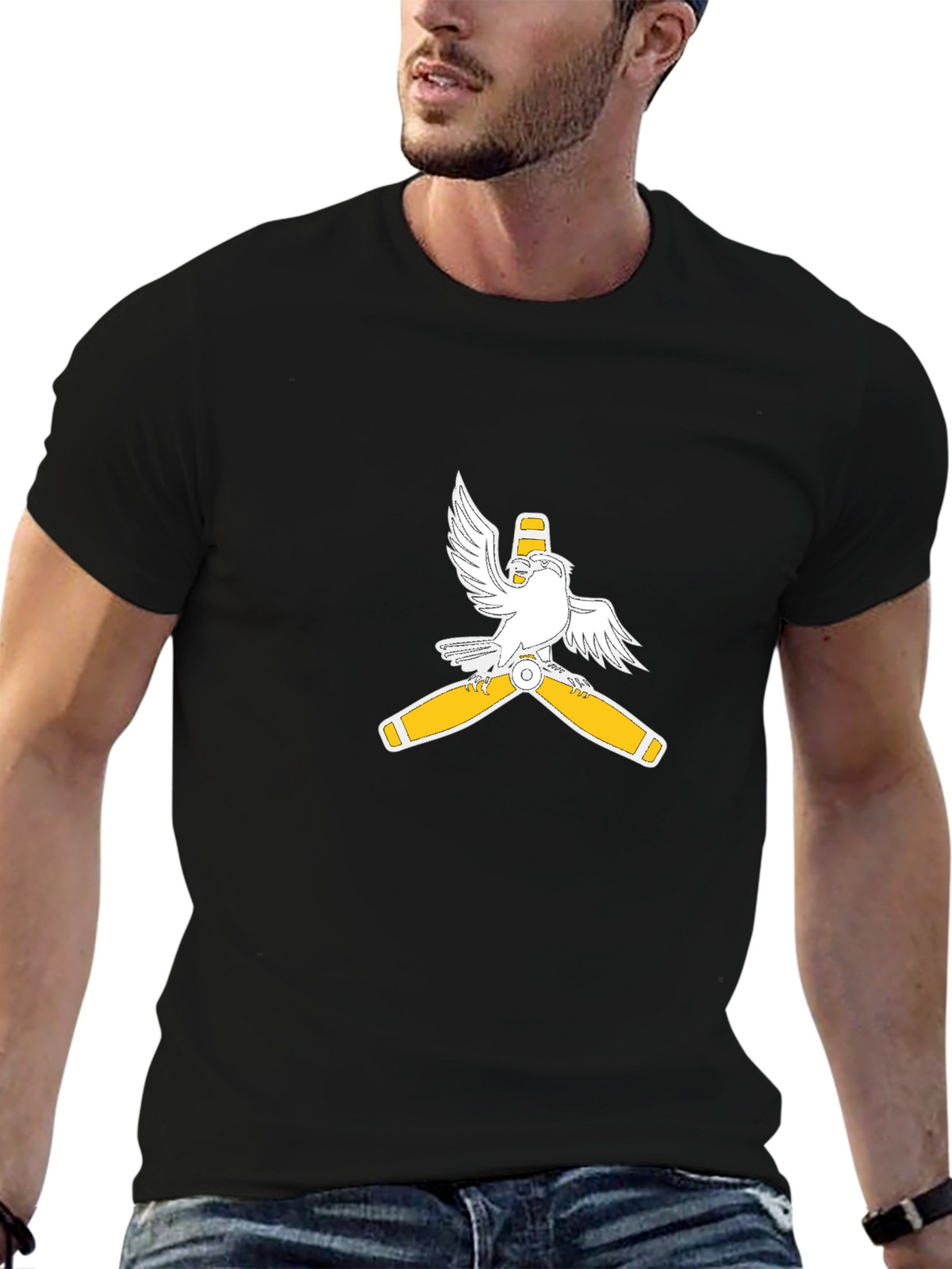 Aviator Eagle Propeller Graphic Tee
