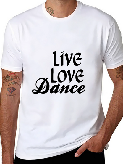 Live Love Dance Graphic Tee - Black