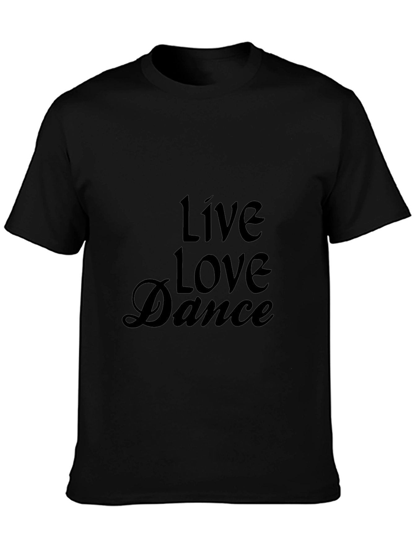 Live Love Dance Graphic Tee - Black