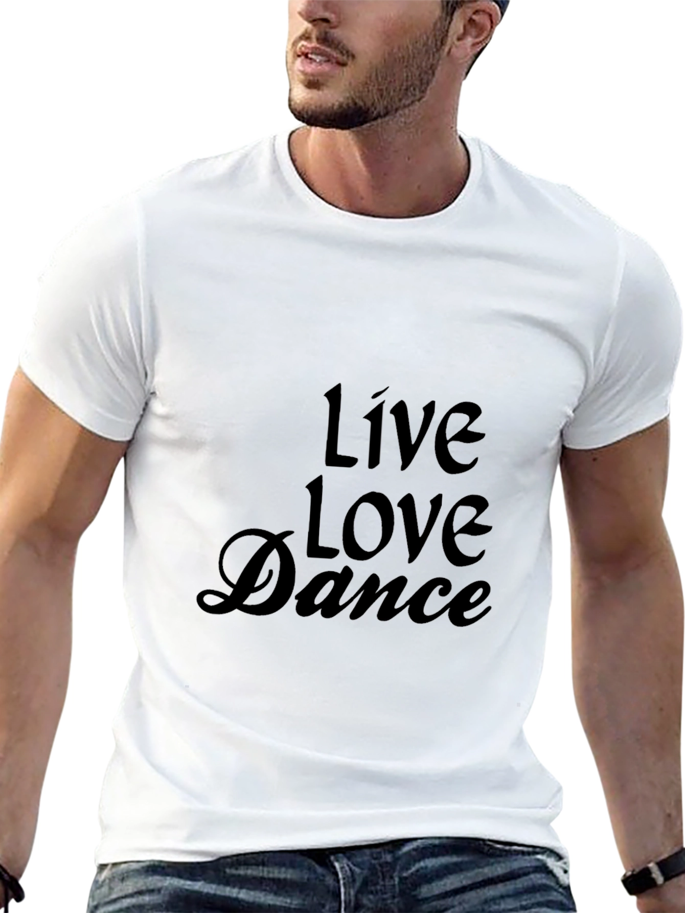 Live Love Dance Graphic Tee - Black