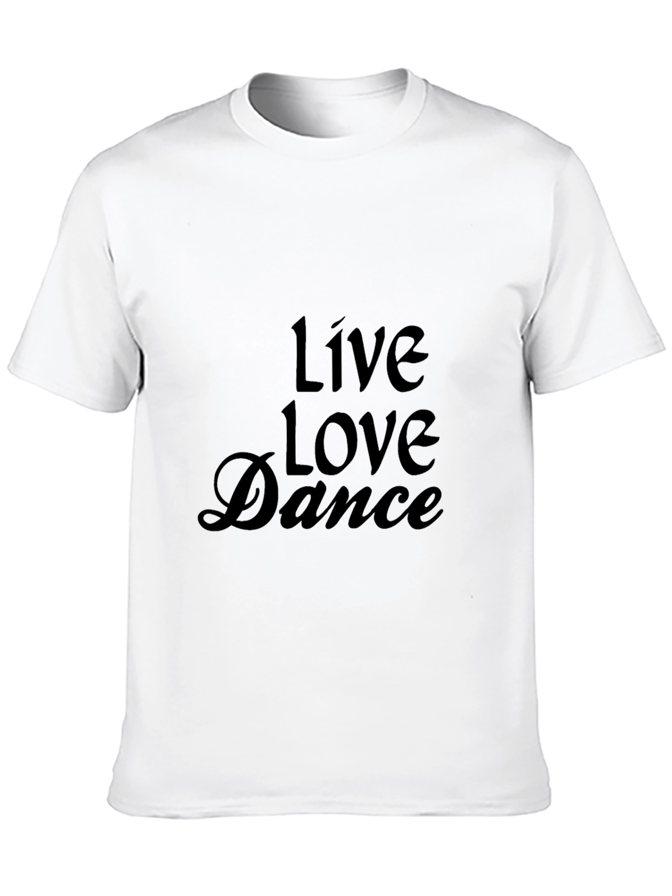 Live Love Dance Graphic Tee - Black