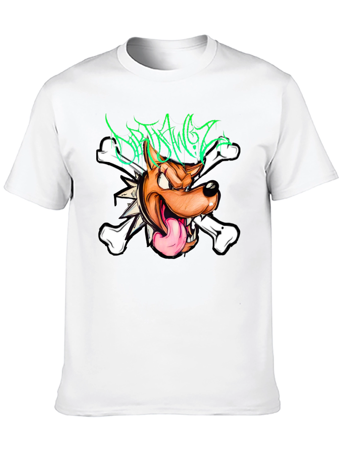 Dirty Dawgz T-Shirt - Edgy Cartoon Dog Graphic