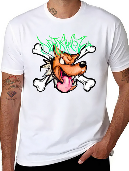 Dirty Dawgz T-Shirt - Edgy Cartoon Dog Graphic