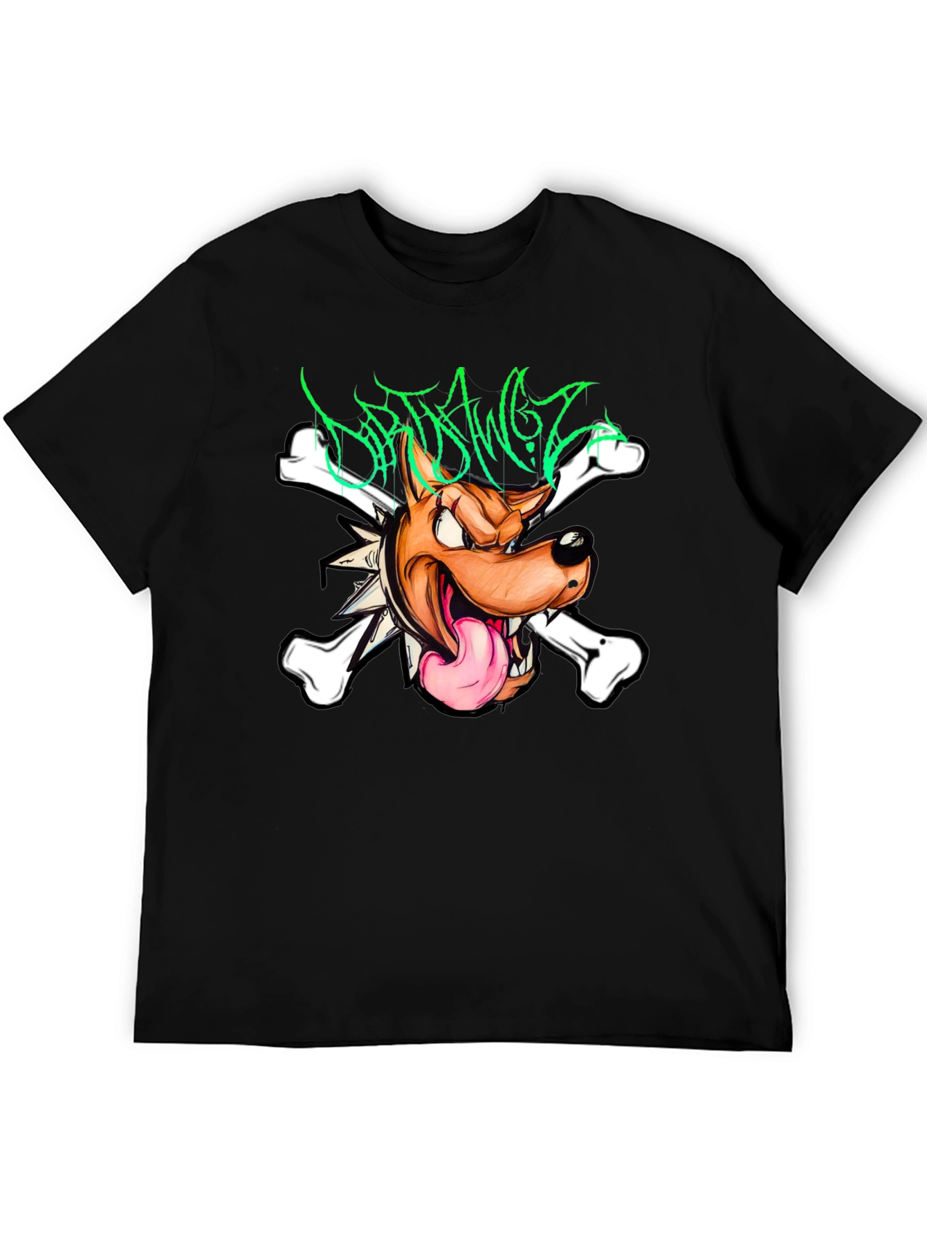 Dirty Dawgz T-Shirt - Edgy Cartoon Dog Graphic