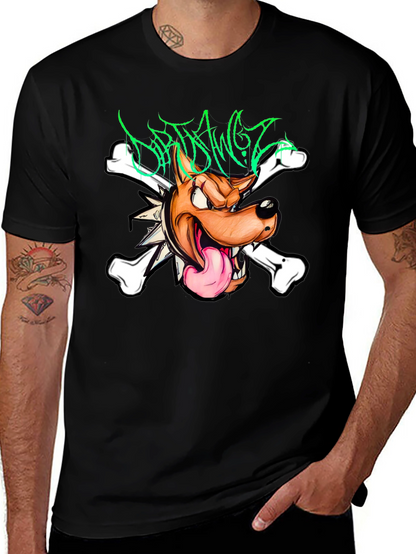 Dirty Dawgz T-Shirt - Edgy Cartoon Dog Graphic