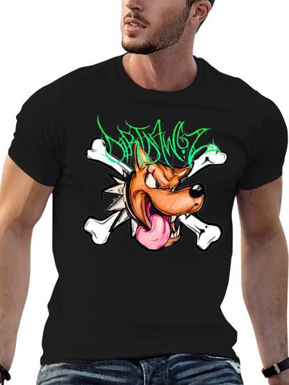 Dirty Dawgz T-Shirt - Edgy Cartoon Dog Graphic
