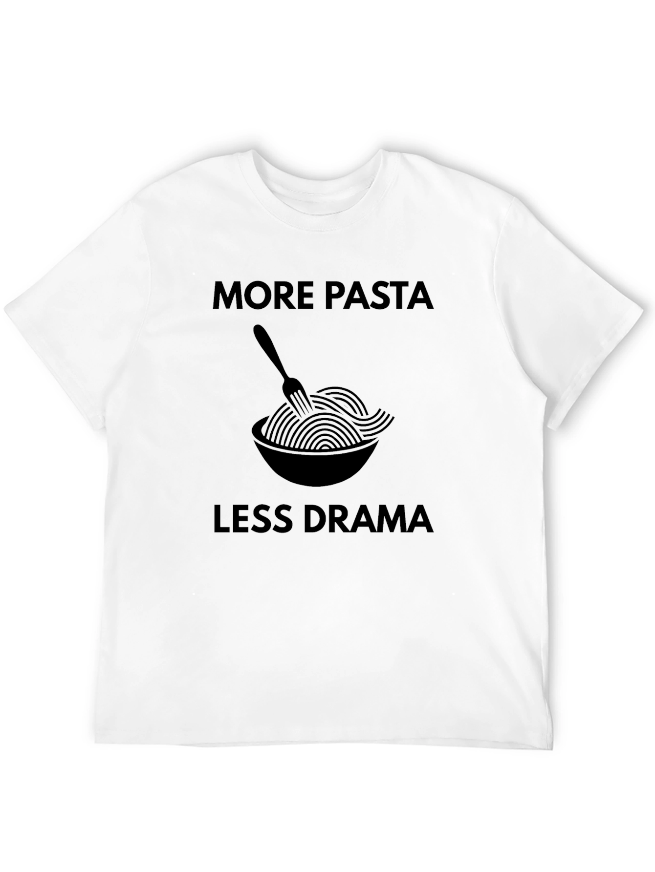 More Pasta Less Drama Graphic T-Shirt
