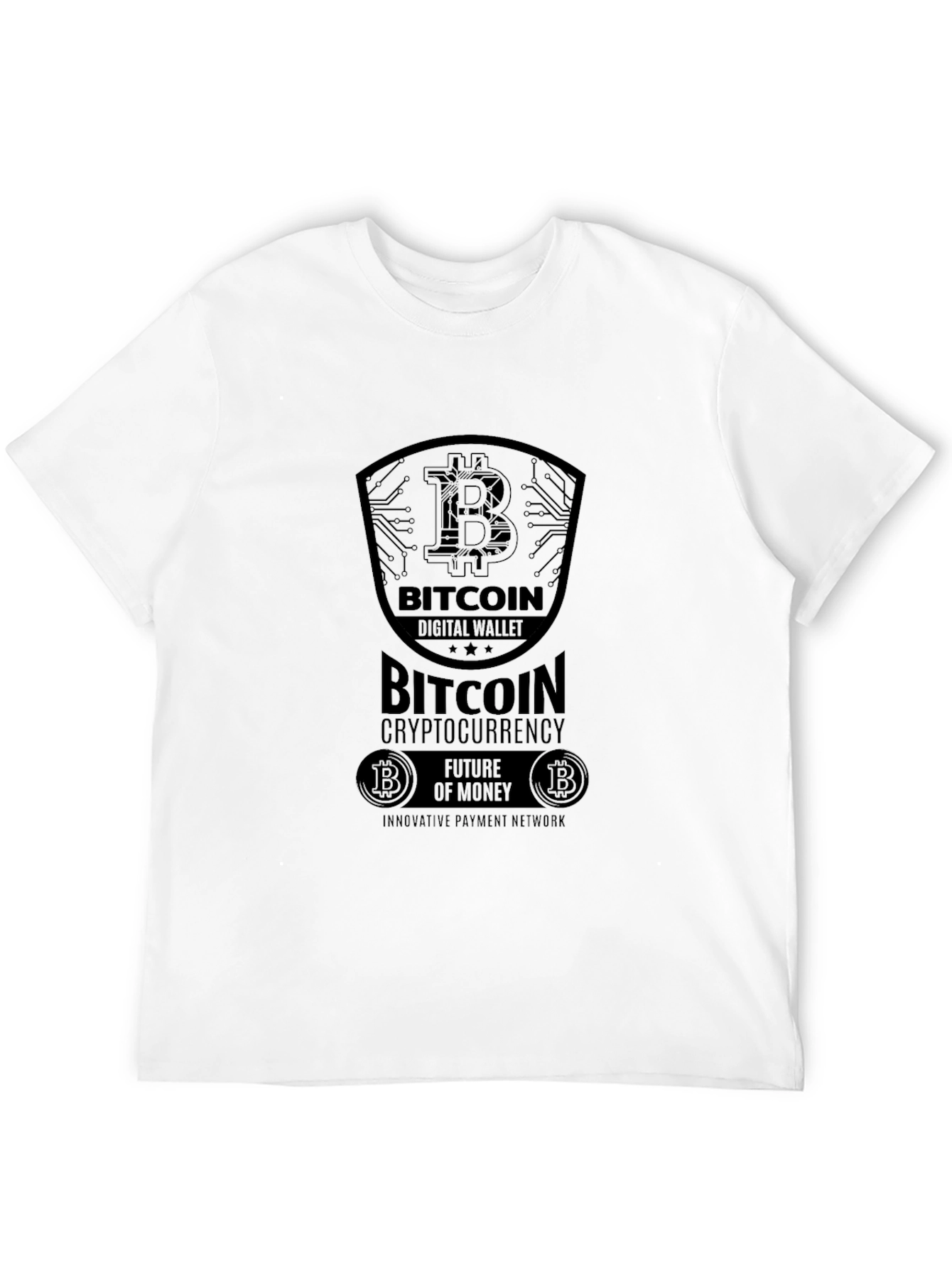 Bitcoin Digital Wallet Black T-Shirt