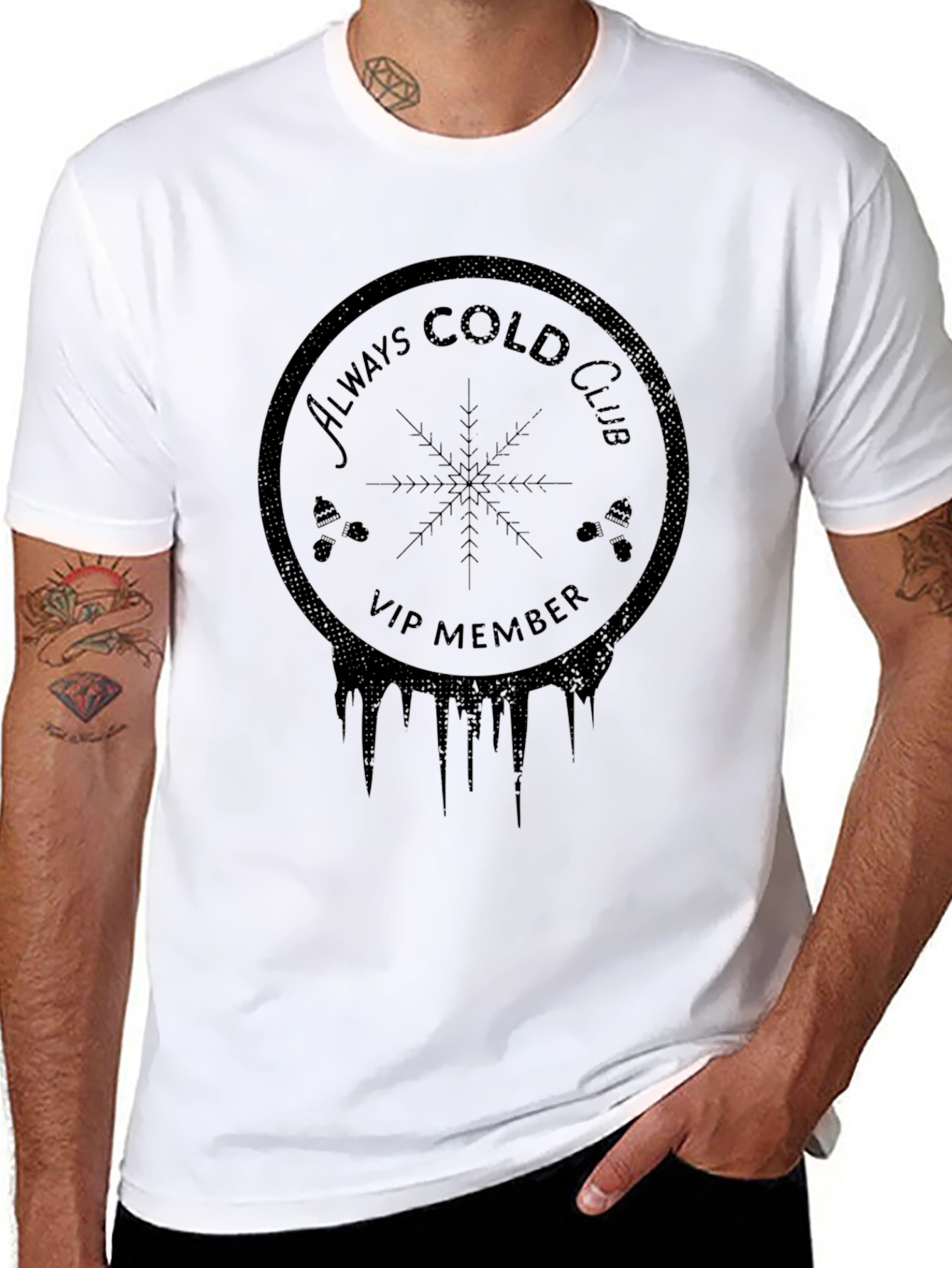 Always Cold Club VIP Black T-Shirt