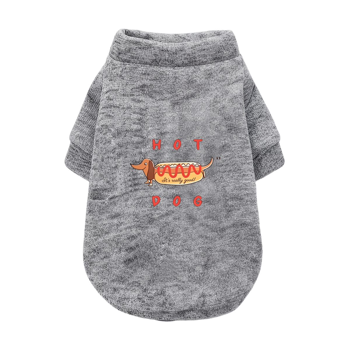HOT DOG Funny Cartoon Pet Cardigan Sweater