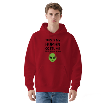 Funny Alien This Is My Human Costume Hoodie, Unisex Comfort Daily Outfit