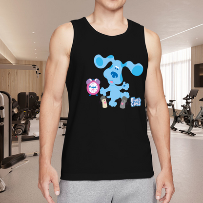 Blue¡¯s Clues Classic Cartoon Nostalgia Men Cotton Tank Top