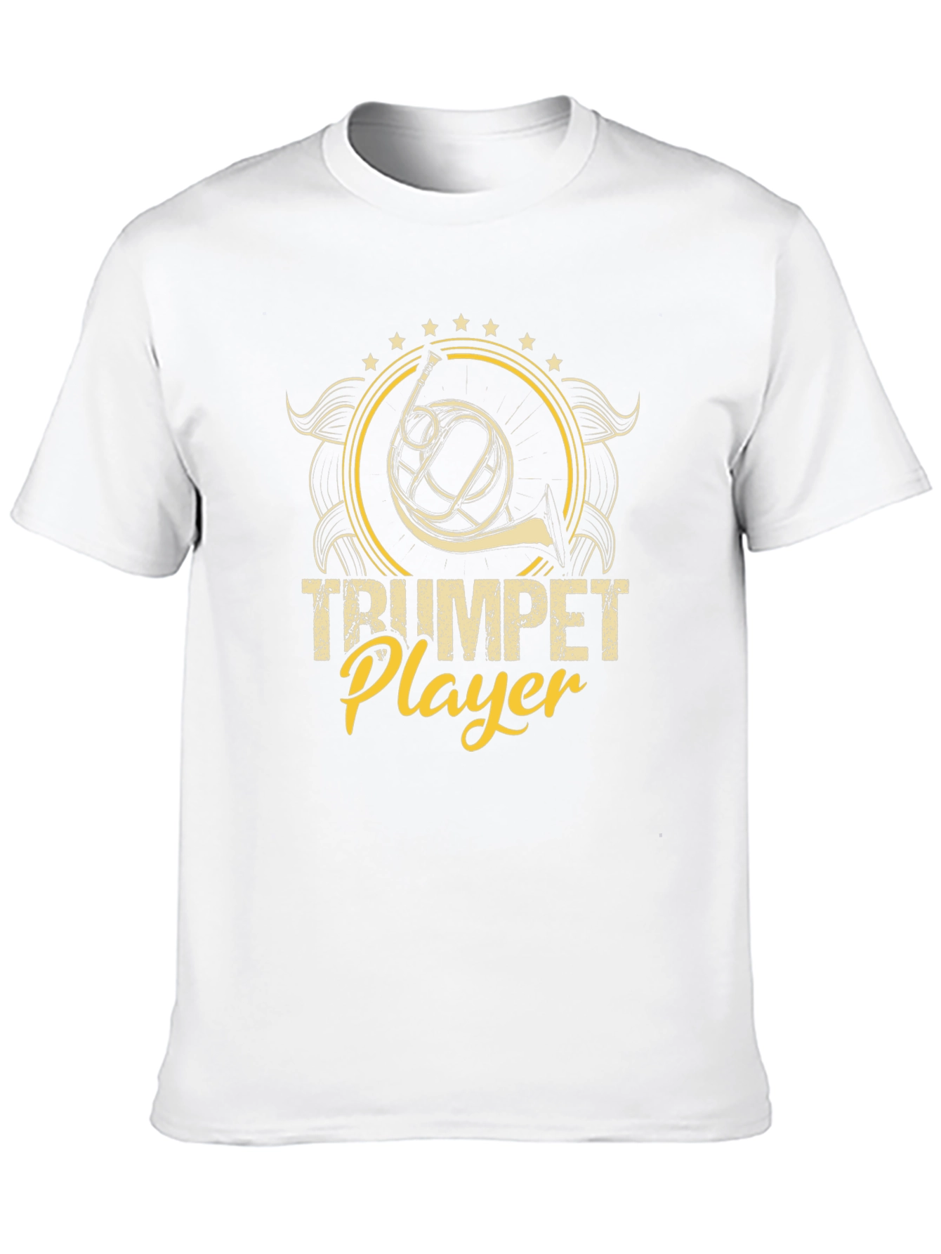 Trumpet Player Black Graphic Tee