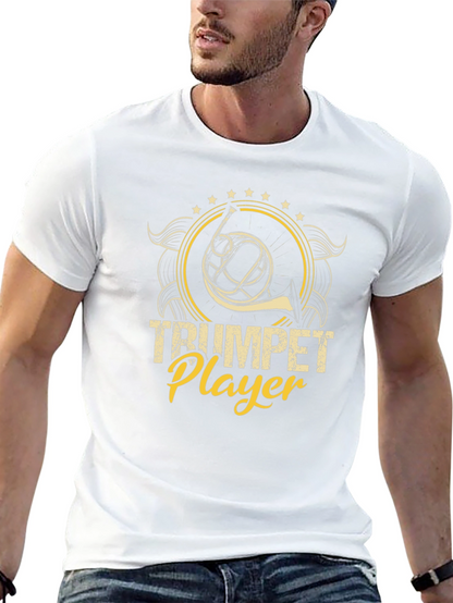 Trumpet Player Black Graphic Tee
