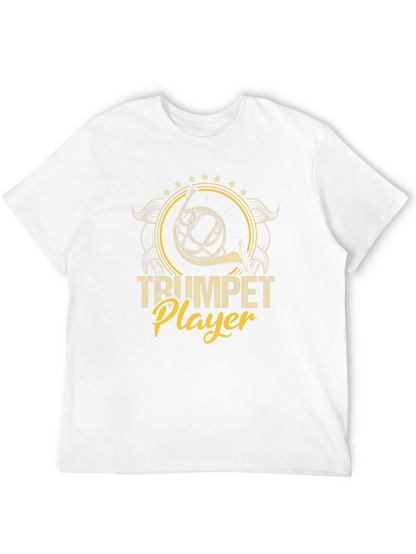 Trumpet Player Black Graphic Tee