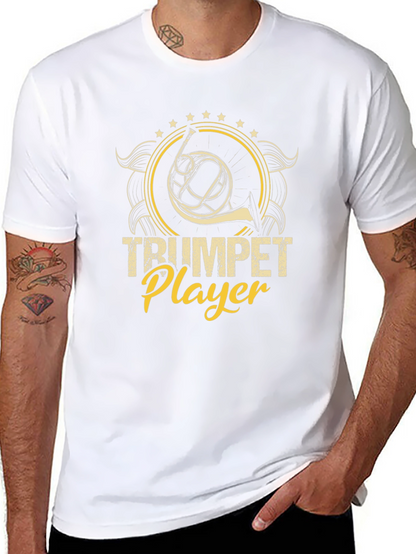 Trumpet Player Black Graphic Tee