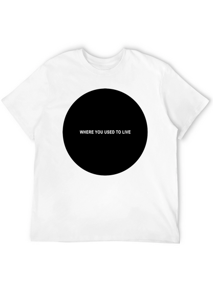 Mens Black Where You Used To Live Graphic Tee