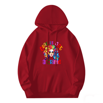 Bold Rainbow Drag Is Not A Crime Red Hoodie, Soft Comfort For Pride Daily Outfit