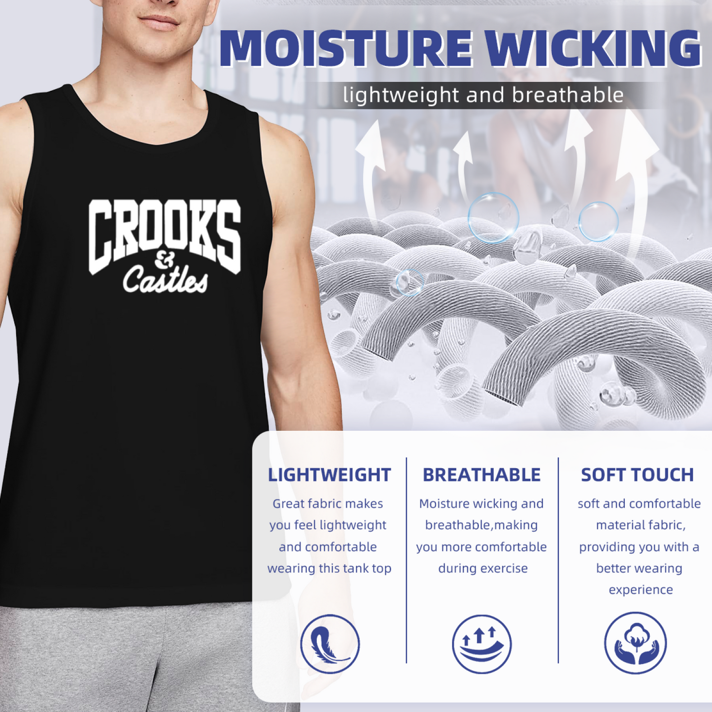 Crooks & Castles Streetwear Logo Tank Top