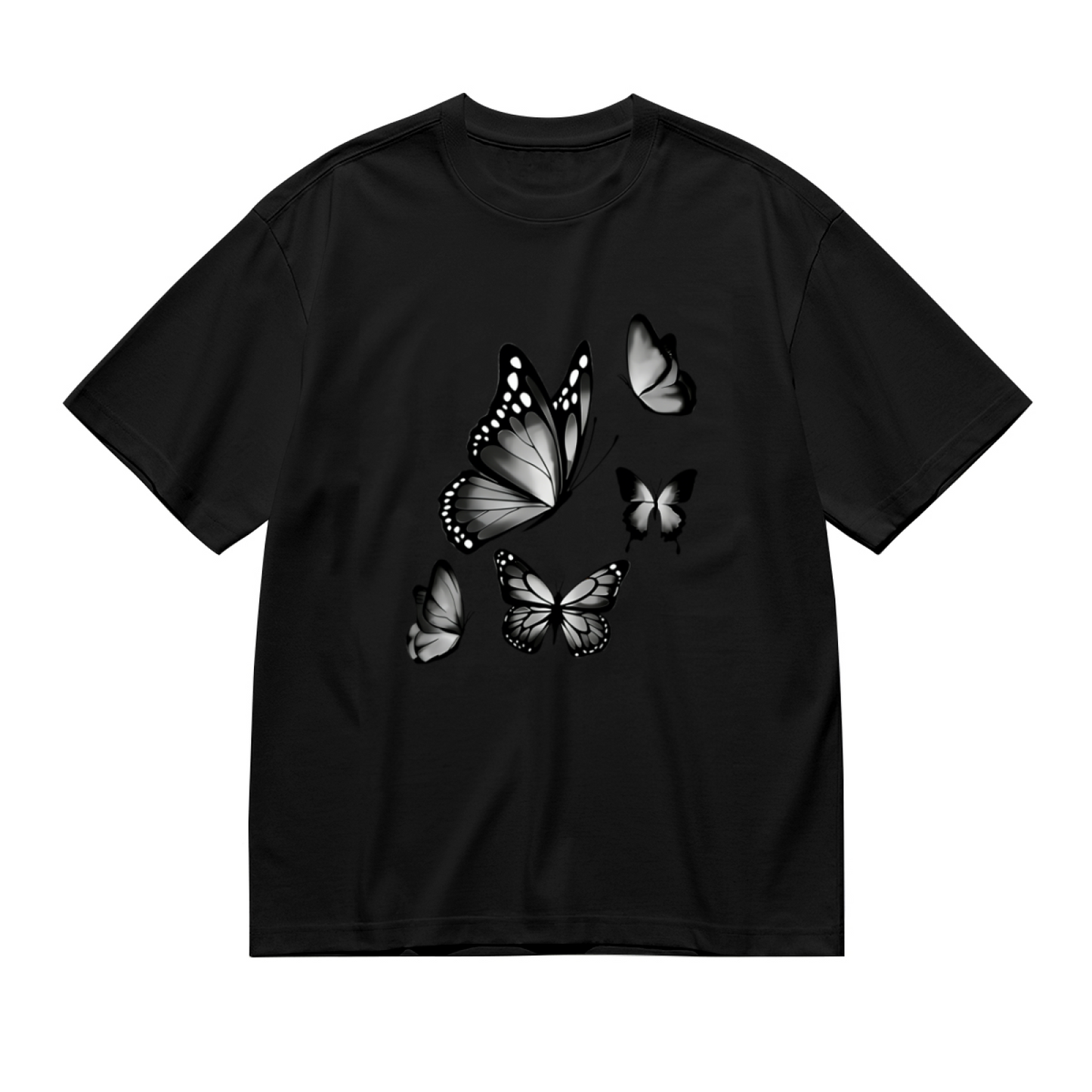 Neon Green Grunge Funny X Eyes Smiley Face Plus Size Women Graphic Print T-Shirt