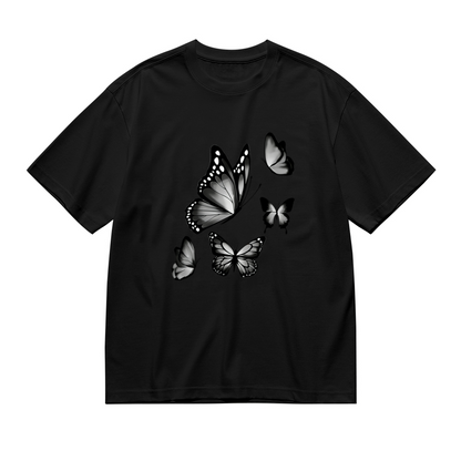 Neon Green Grunge Funny X Eyes Smiley Face Plus Size Women Graphic Print T-Shirt