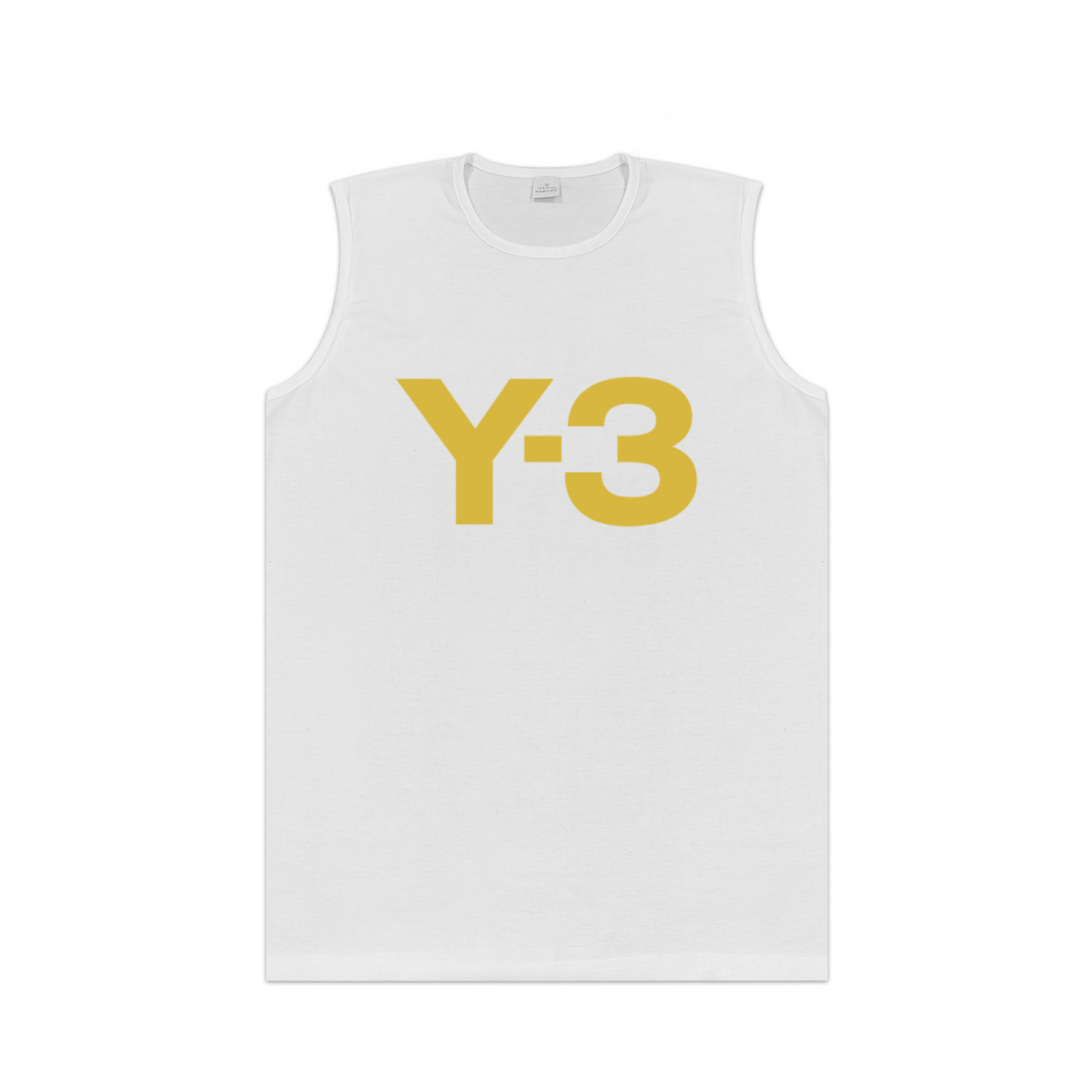 Minimal Gold Y-3 Logo Simple Basic Tank Top
