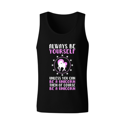Always Be Yourself Cute Unicorn Men Tank Top