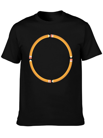 Pencil Circle Black T-Shirt
