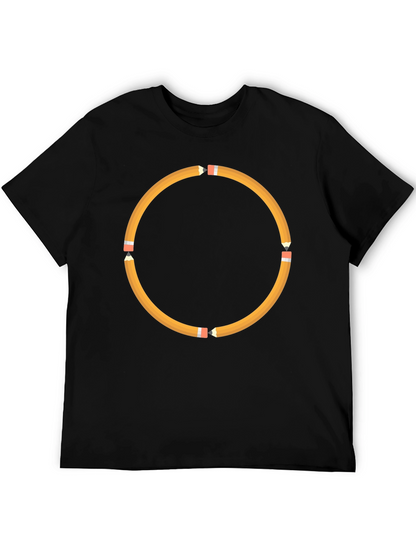 Pencil Circle Black T-Shirt