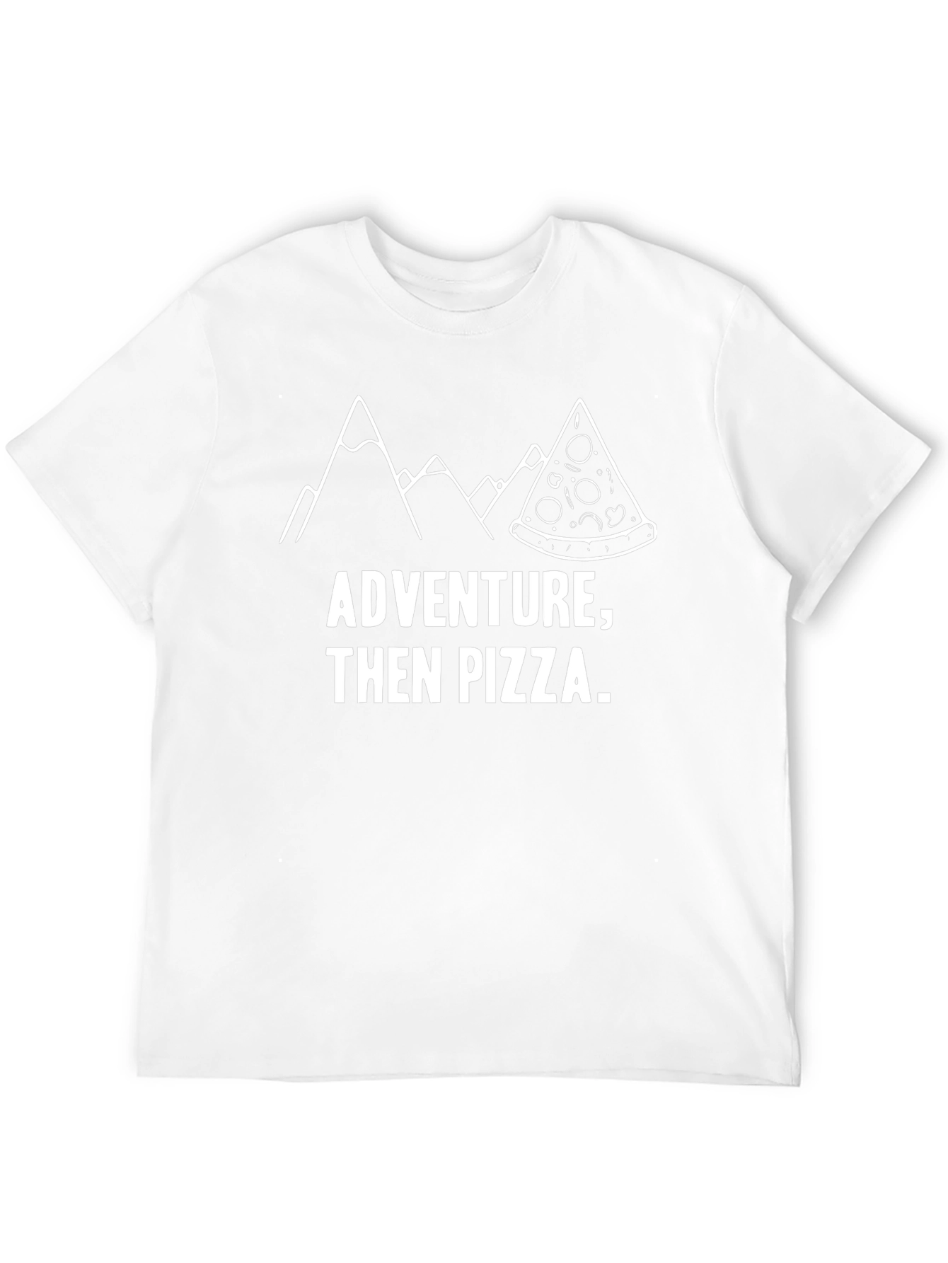 Adventure Then Pizza Graphic T-Shirt