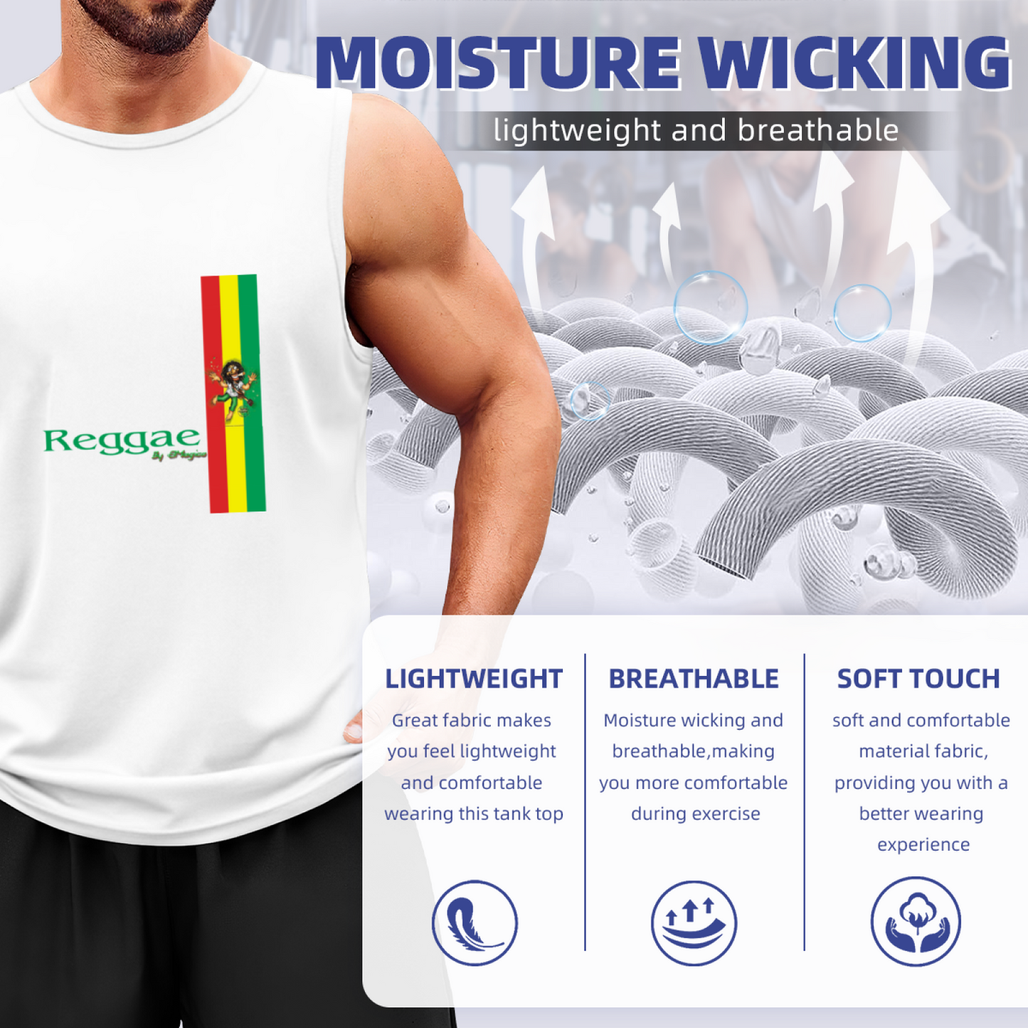 Classic Reggae Rasta Flag Culture Tank Top