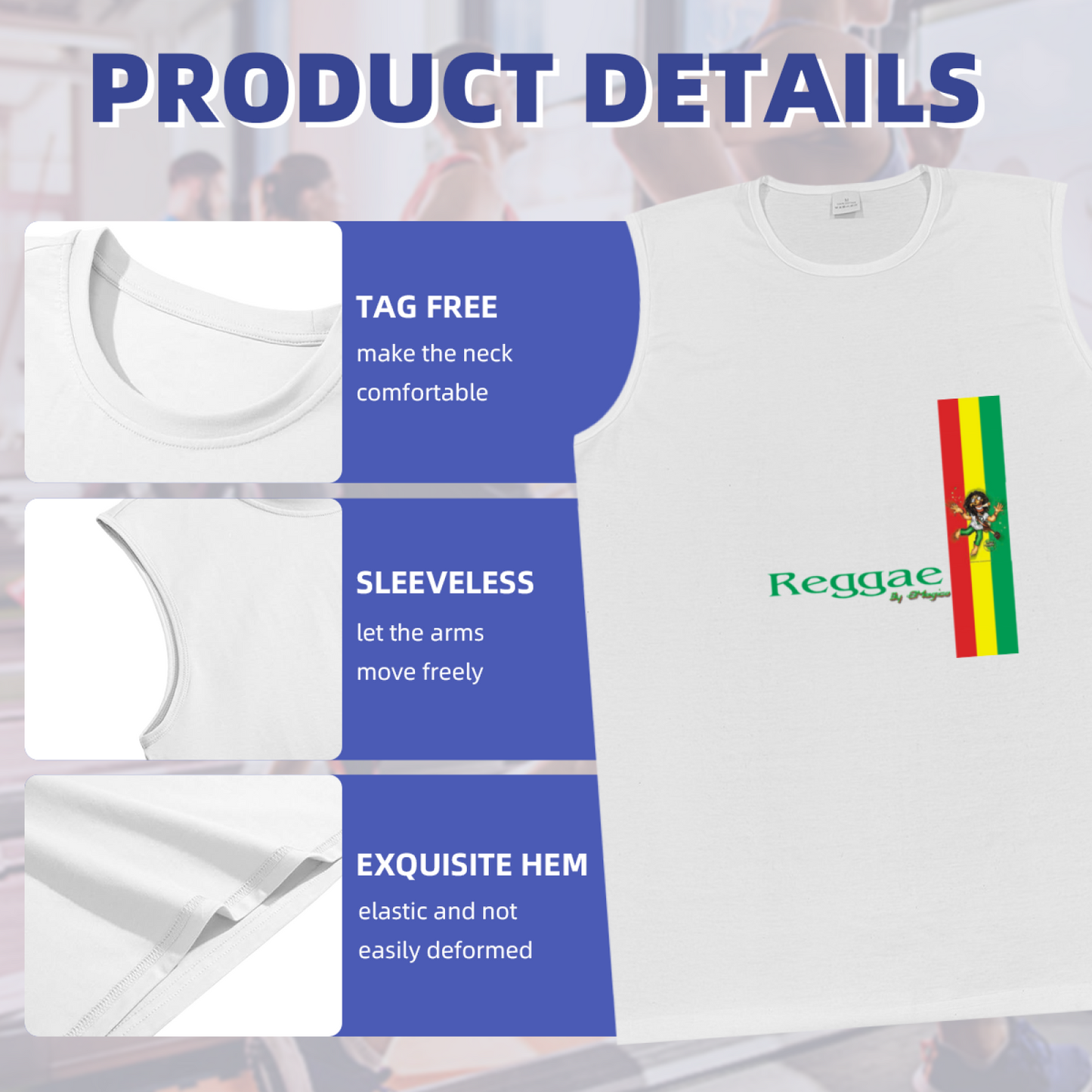 Classic Reggae Rasta Flag Culture Tank Top