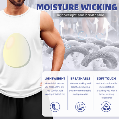 Minimalist Single Egg Simple Art Casual Men¡¯s Tank