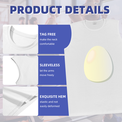 Minimalist Single Egg Simple Art Casual Men¡¯s Tank