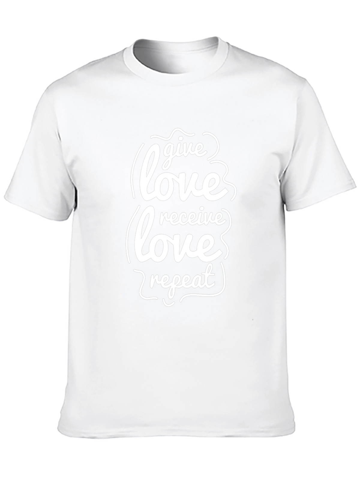 Give Love Receive Love Repeat Black T-Shirt