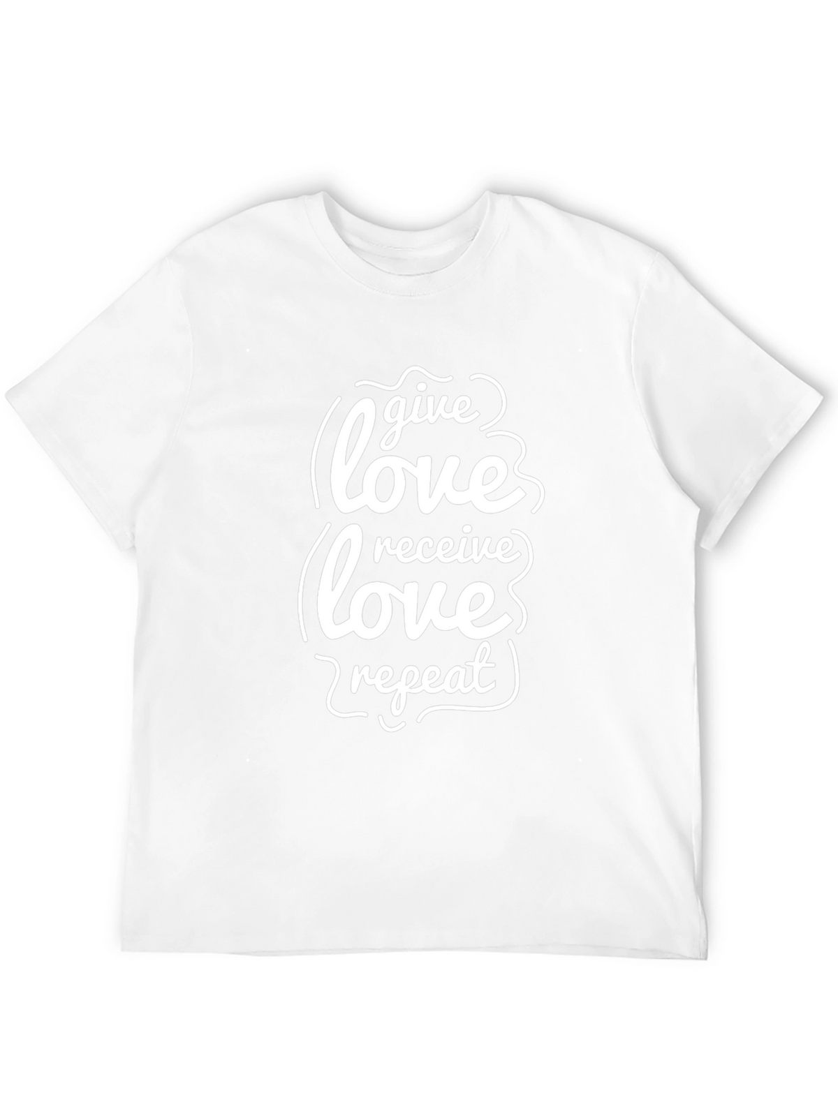 Give Love Receive Love Repeat Black T-Shirt