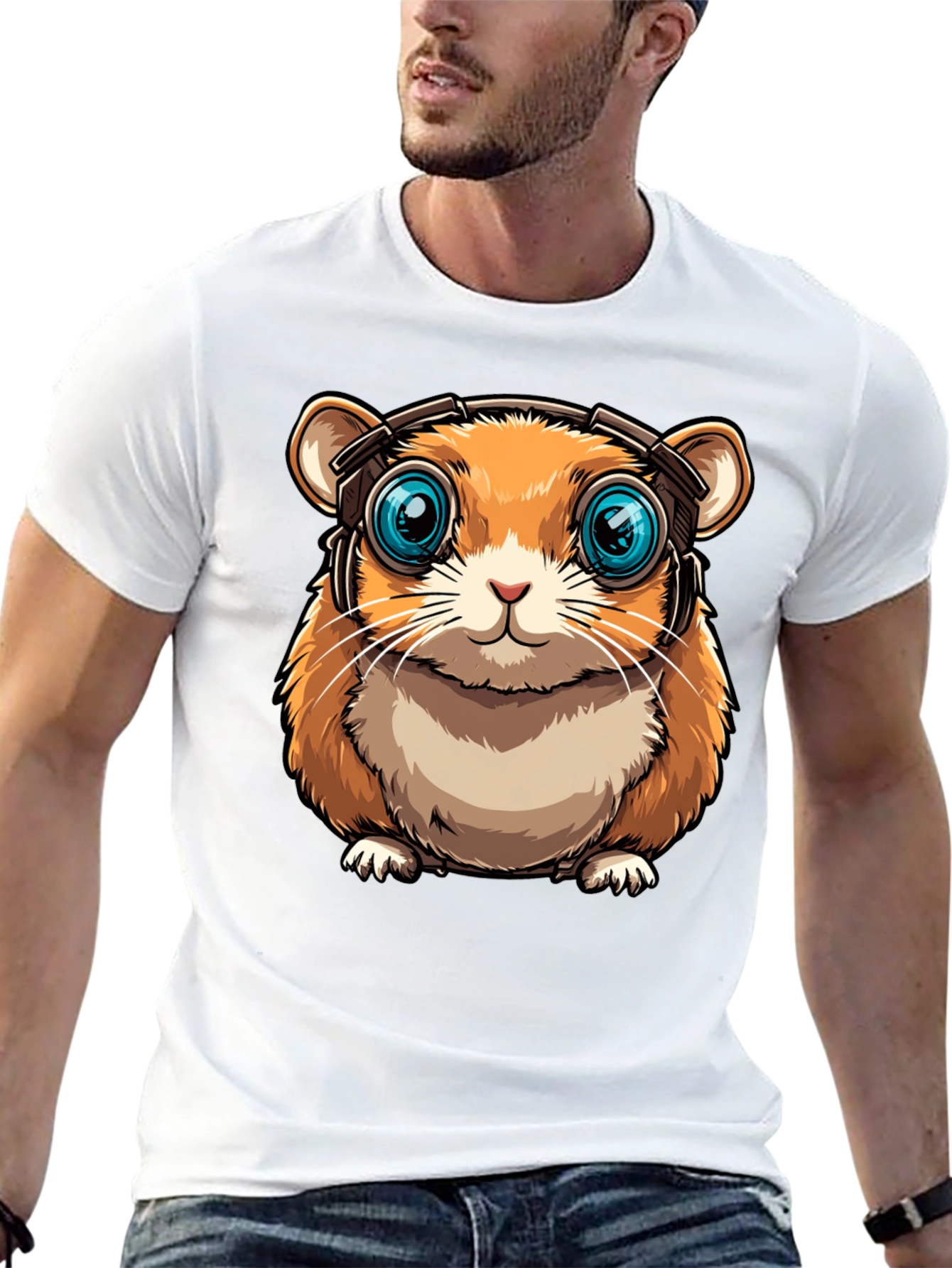 Hamster Headphone Graphic Tee