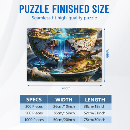 Dreamy Floating Fairyland Cracked Teacup Fantasy Puzzle