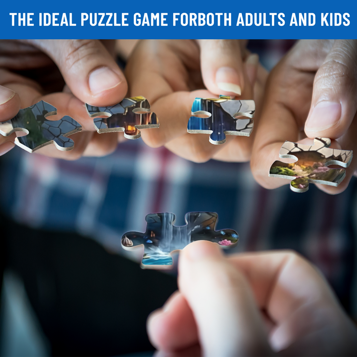 Dreamy Floating Fairyland Cracked Teacup Fantasy Puzzle