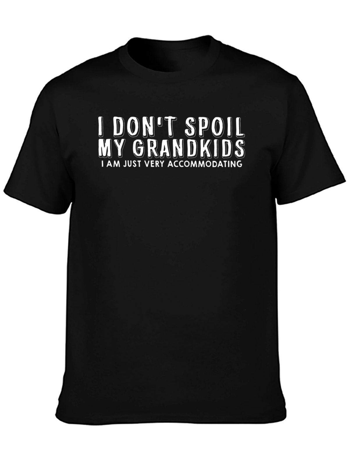 Grandparent Accommodating Black Graphic Tee